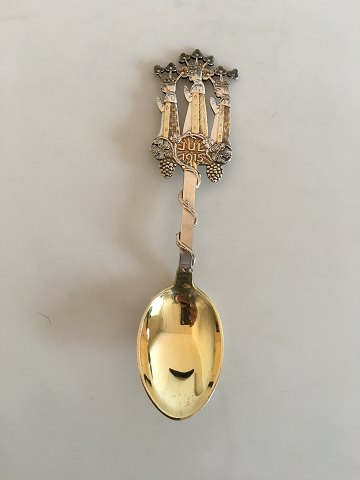 Anton Michelsen Christmas Spoon 1915. Gilded Sterling Silver