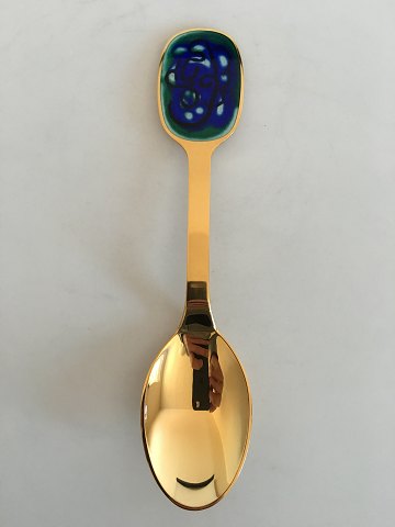 A. Michelsen Gilded Sterling Silver Christmas Spoon 1987.