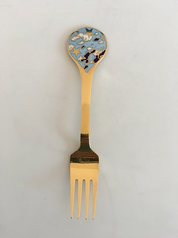 Anton Michelsen Gilded Sterling Silver Christmas Fork 1993.
