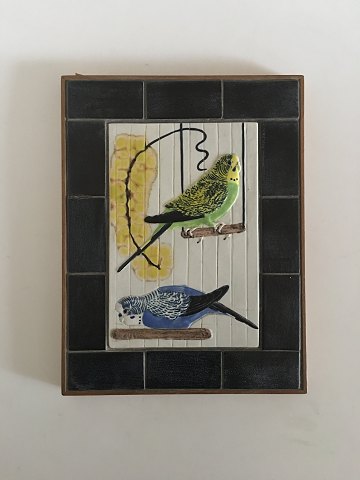 Royal Copenhagen Aluminia Jeanne Grut Parrot Wall Relief