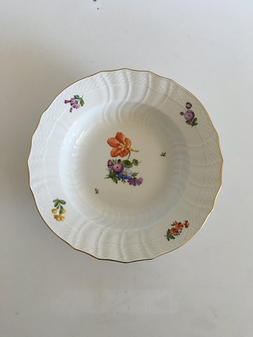 Royal Copenhagen Saxon Flower light Deep Plate No. 1614