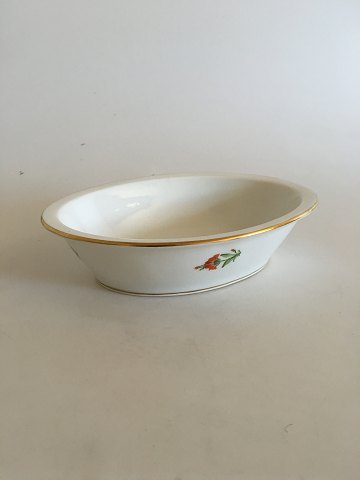 Royal Copenhagen Light Saxon Flower Oval Bowl No 9200