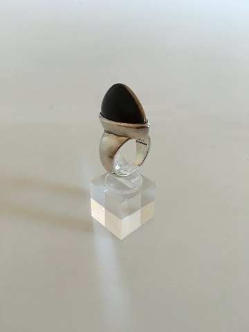 Hans Hansen Sterling Silver Ring with Tigereye Karl Gustav Hansen