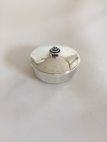 Hans Hansen lidded box in Sterling silver by Karl Gustav Hansen from 1933