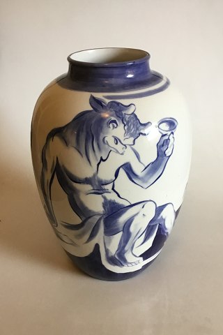 Bing and Grondahl Art Nouveau Unique Vase - Minotauros