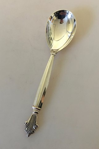 Georg Jensen Sterling Silver Acanthus Jam Spoon No. 163