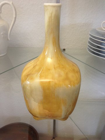 Royal Copenhagen Art Nouveau Crystalline Glasur Vase in Yellow by Søren Berg