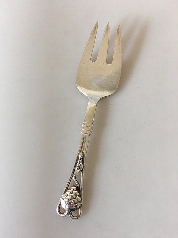 Georg Jensen 830 Silver Ornamental Serving Fork No 72