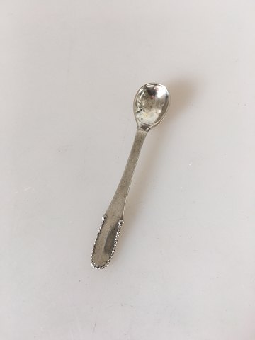 Georg Jensen Sterling Silver Beaded Salt Spoon No 104