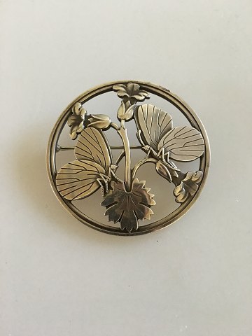 Georg Jensen Sterling Silver Broche No. 283 with Butterfly Motif