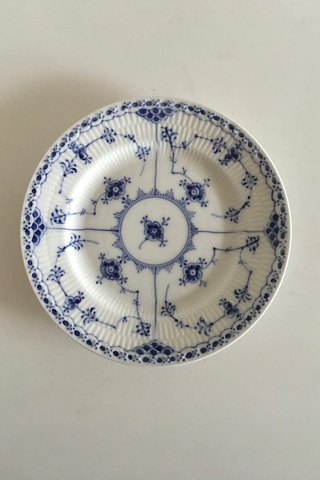 Royal Copenhagen Blue Fluted Half Lace Plate No 574