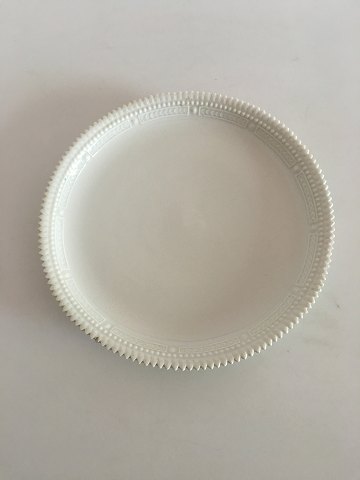 Royal Copenhagen White Flora Danica Round Cake Tray