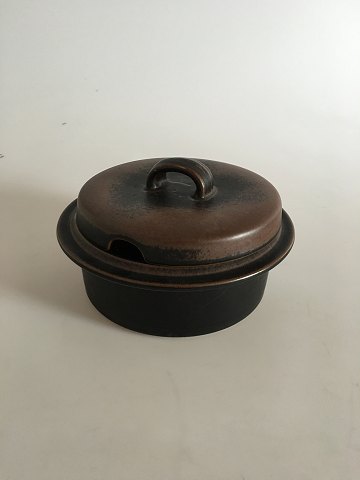 Arabia Stonware. Ruska Sauce Bowl with Lid