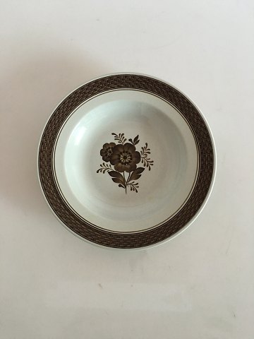 Royal Copenhagen Brown Tranquebar Deep Plate No 1847