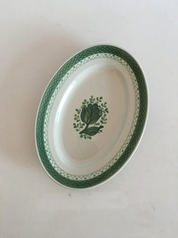 Royal Copenhagen Green Tranquebar Oval Serving Platter No.927