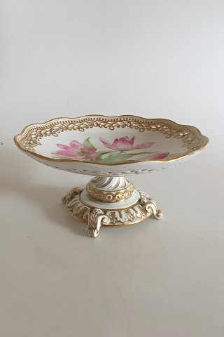 Royal Copenhagen Flora Danica Pedistal Bowl, Antique