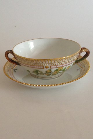 Royal Copenhagen Flora Danica Bouillon cup with saucer No 3612