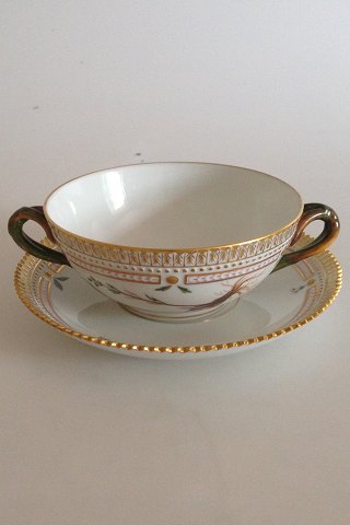 Royal Copenhagen Flora Danica Bouillon cup with saucer No 3612