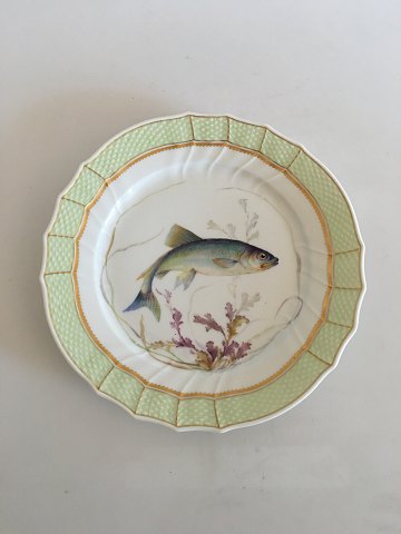 Royal Copenhagen Green Fish Dinner Plate No 919/1710 with Clupea Harengus