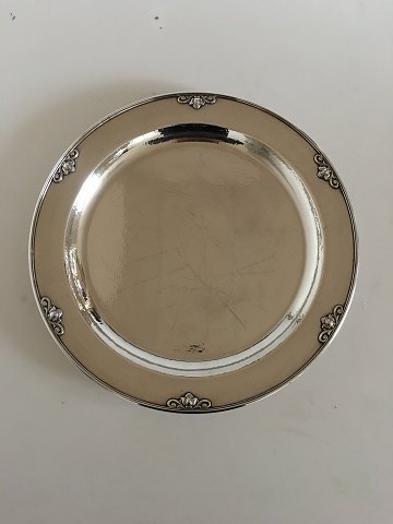 Georg Jensen Sterling Siver Acorn Round Serving Tray No 642C