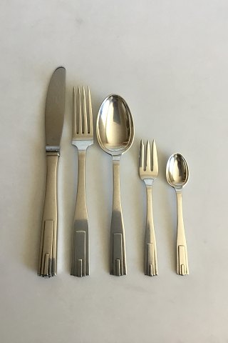 Hans Hansen Arvesølv No. 11 Flatware Set for 6 Persons. 30 Pieces.