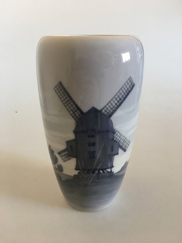 Royal Copenhagen Vase No 1851/1049 with Old Mill Motif