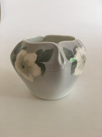 Royal Copenhagen Vase No 933/423 with White Rose Motif