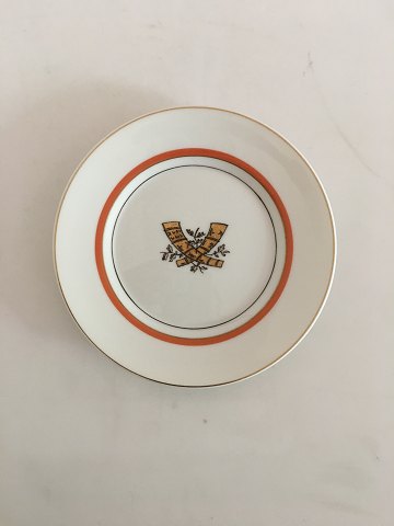 Royal Copenhagen Golden Horns with Orange Band Plate No 883/9588