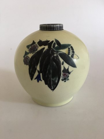 Bing & Grondahl Unique Illustrated Vase No. 215 by Cathinka Olsen