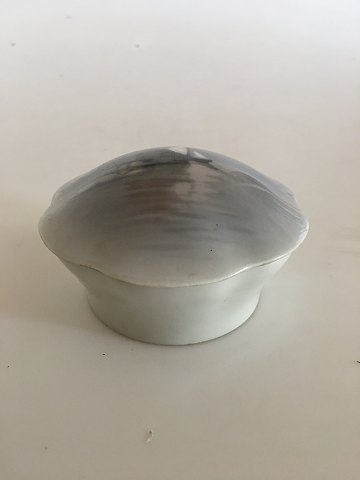 Bing & Grøndahl Lidded Bowl No. 127 with Boat Decoration