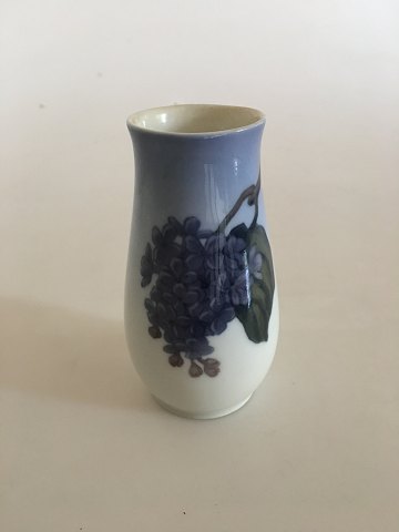 Bing & Grondahl Vase No. 69/86/212 with Purple Lilac Decoration