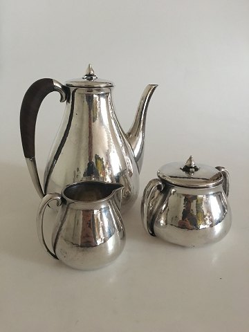 Hans Hansen Sterling Silver Coffee Set Karl Gustav Hansen