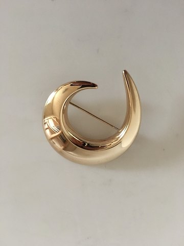 Hans Hansen 14K Gold Brooch No 105