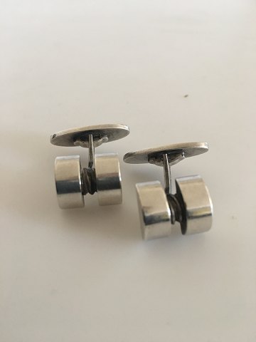 Georg Jensen Sterling Silver Cufflinks No 67 designed by Sigvard Bernadotte