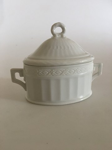 Royal Copenhagen White Fan Sugar Bowl No. 161