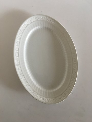 Royal Copenhagen White Fan Oval Serving Platter No. 11507. 29.5 cm