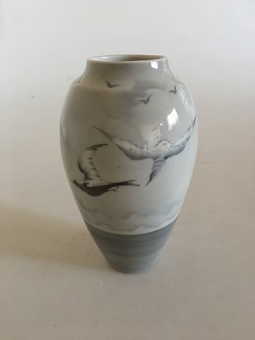 Heubach Art Nouveau Vase with Seagulls