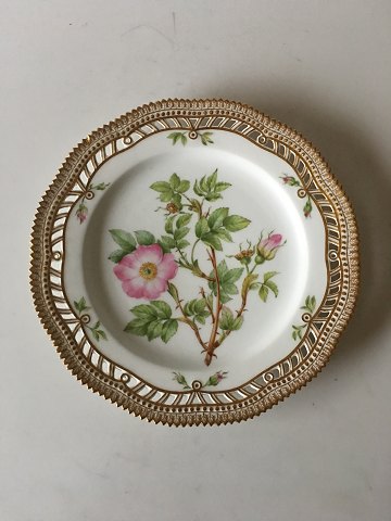 Royal Copenhagen Flora Danica Luncheon Plate with Pierced Border No. 20/3554.