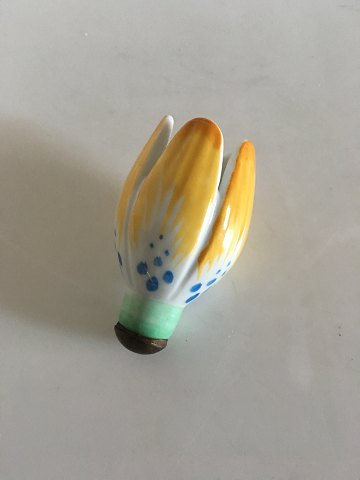 Royal Copenhagen Yellow Porcelain Flower.