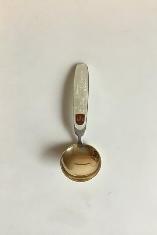 Anton Michelsen Gilded Sterling Silver commemorative spoon