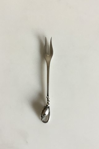 Georg Jensen Sterling Silver Blossom Small Serving Fork No 48