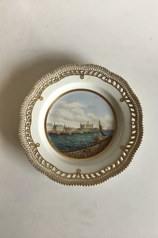 Royal Copenhagen Flora Danica Plate Kronborg 1835 No 1/3553