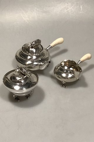 Georg Jensen Silver Blossom Tea set No 2