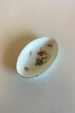 Bing & Grondahl Saxon Flower, Handpainted Oval Dish