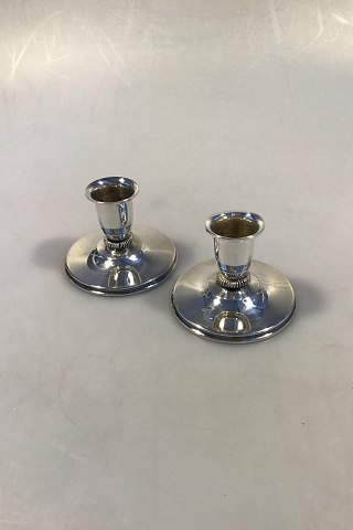 Danish Silver Candlesticks(2)