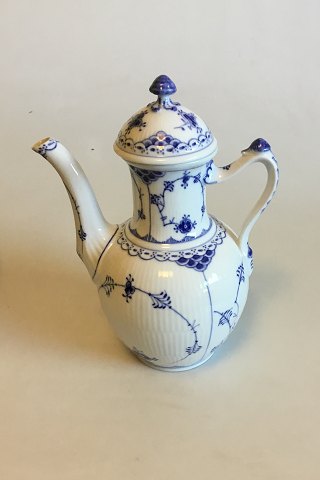 Royal Copenhagen Blue Fluted Half Lace Coffee Pot No 519