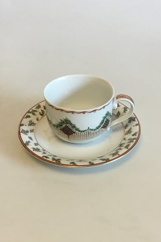 Royal Copenhagen Christmas Joy Coffee Cup and Saucer No 72/73