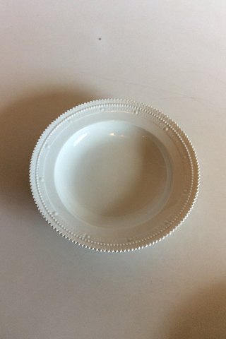 Royal Copenhagen White Flora Danica / Pearl Pattern Rim Soup 3546
