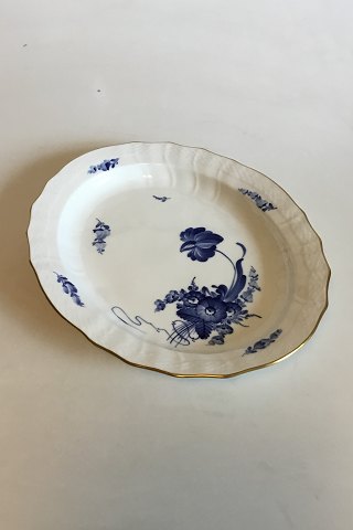 Royal Copenhagen Blue Flower with Gold Ovalt fad No 1556