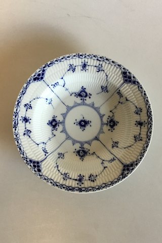 Royal Copenhagen Blue Fluted Half Lace Deep Plate No 566